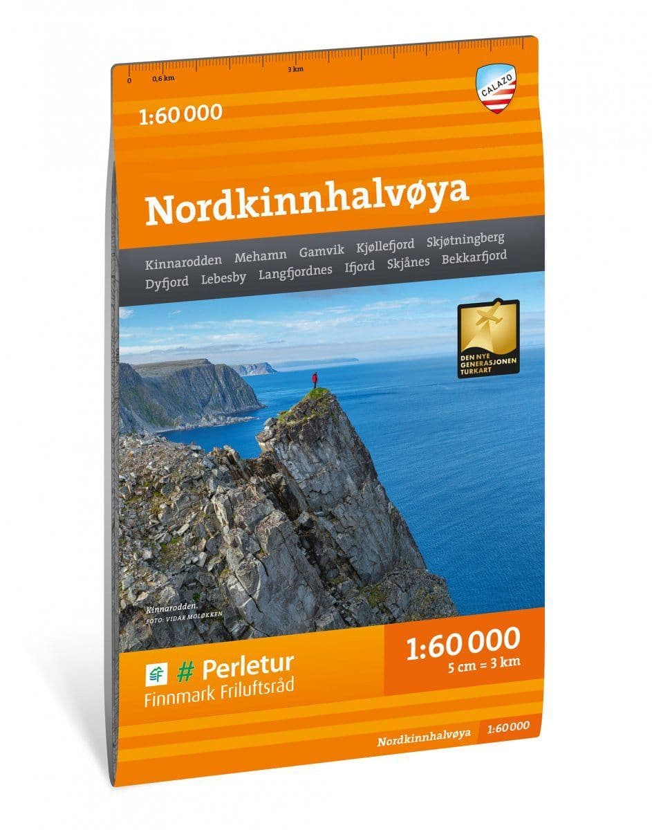 Nordkinnhalvøya - Hiking Map - Calazo BD 260