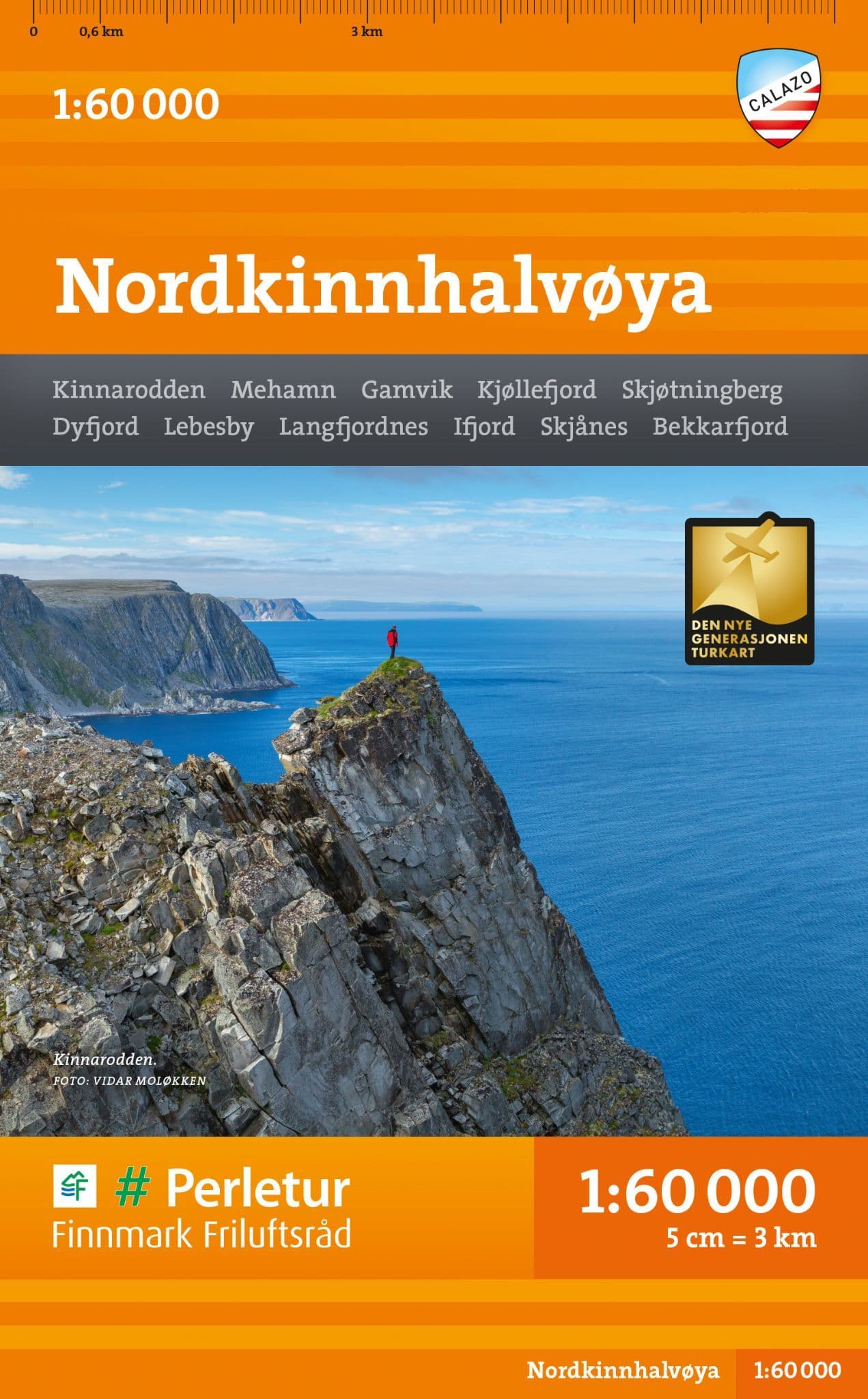 Nordkinnhalvøya - Hiking Map - Calazo BD 260