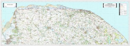 Norfolk Coast - AONB Wall Map - 2024