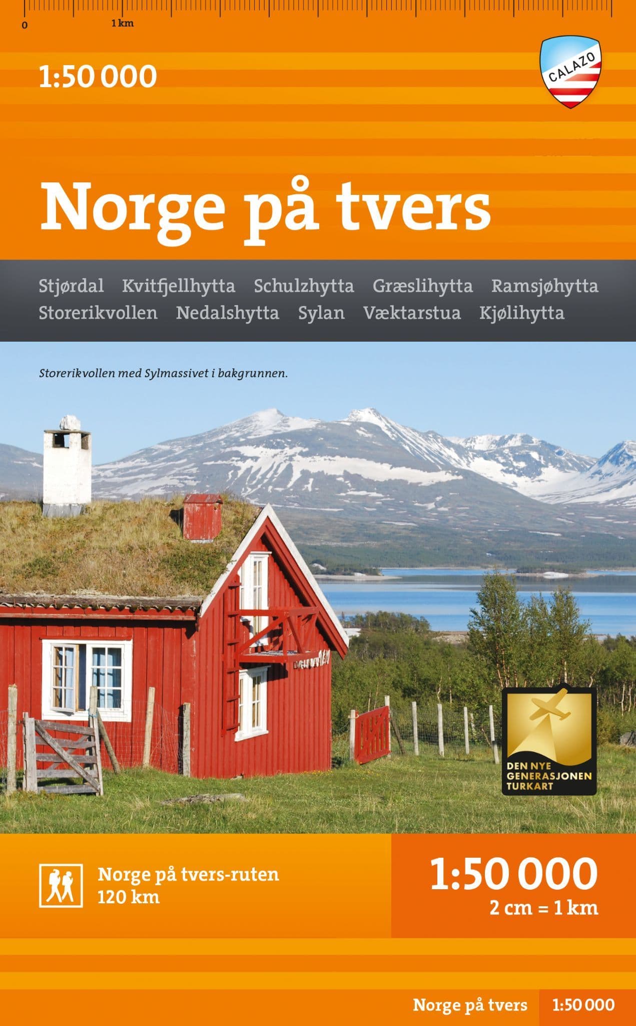 Norge på tvers - Hiking Map - Calazo BD 270