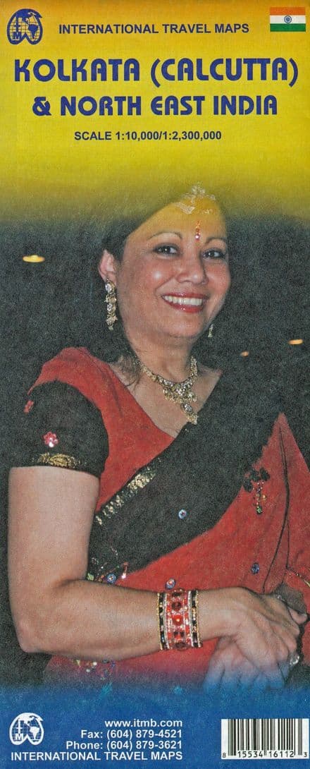 North East India & Kolkata Travel Map