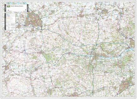 North Wessex Downs - AONB Wall Map - 2024