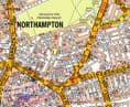 Northampton City Centre A-Z Street Wall Map