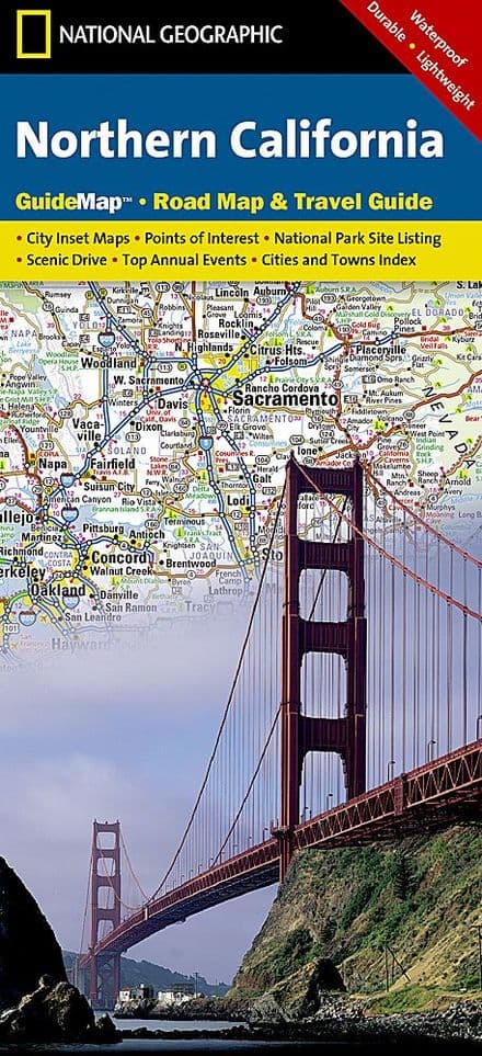 Northern California Road Map & Travel Guide GM06