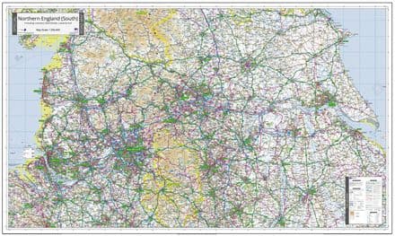Northern England (South) - Special Road Map