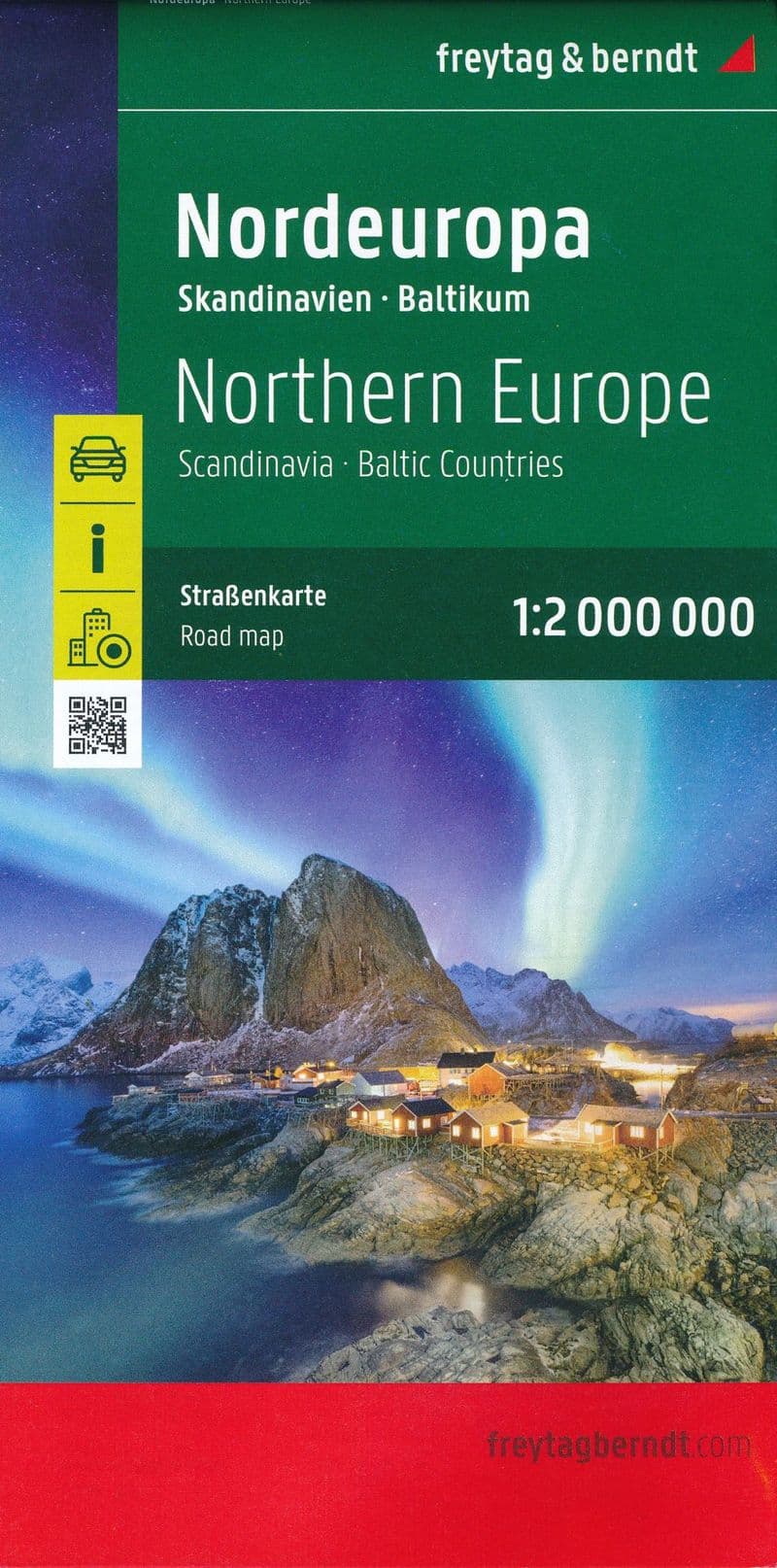 Northern Europe - Scandinavia Road Map - Freytag & Berndt