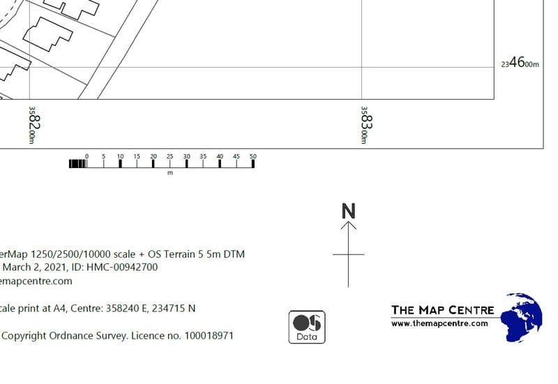 Ordnance Survey 1 1250 - Rural