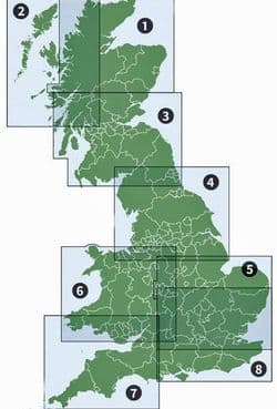 Ordnance Survey FLAT Road Maps