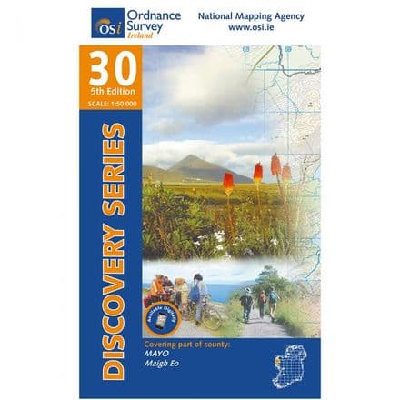 Ordnance Survey Ireland 1:50,000 - Map 30 - Mayo West Central