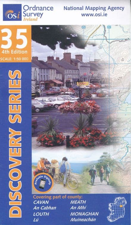 Ordnance Survey Ireland 1:50,000 - Map 35 - Cavan / Louth / Meath / Monaghan