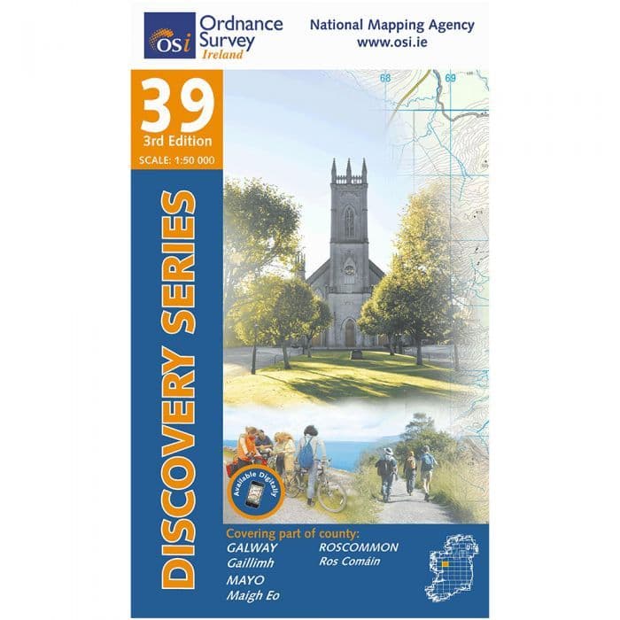 Ordnance Survey Ireland 1 50 000 - Map 39 - Galway / Mayo / Roscommon