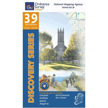 Ordnance Survey Ireland 1:50,000 - Map 39 - Galway / Mayo / Roscommon