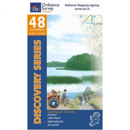 Ordnance Survey Ireland 1:50,000 - Map 48 - Offaly / Westmeath