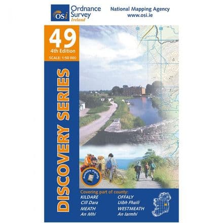 Ordnance Survey Ireland 1:50,000 - Map 49 - Kildare / Mearth / Offaly / Westmeath
