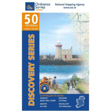 Ordnance Survey Ireland 1:50,000 - Map 50 - Dublin / Kildare / Meath / Wicklow