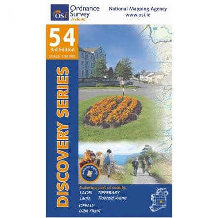 Ordnance Survey Ireland 1:50,000 - Map 54 - Laois / Offaly / Tipperary