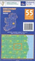 Ordnance Survey Ireland 1:50,000 - Map 55 - Kildare / Laois / Wicklow