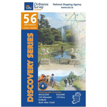 Ordnance Survey Ireland 1:50,000 - Map 56 - Wicklow / Dublin / Kildare