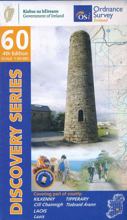 Ordnance Survey Ireland 1:50,000 - Map 60 - Kilkenny / Laois / Tipperary