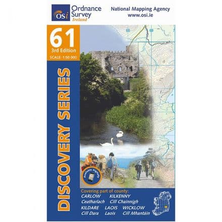 Ordnance Survey Ireland 1:50,000 - Map 61 - Carlow / Kildare / Kilkenny / Laois / Wicklow