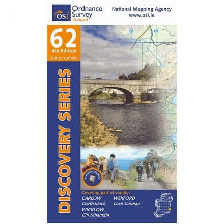 Ordnance Survey Ireland 1:50,000 - Map 62 - Carlow / Wexford / Wicklow