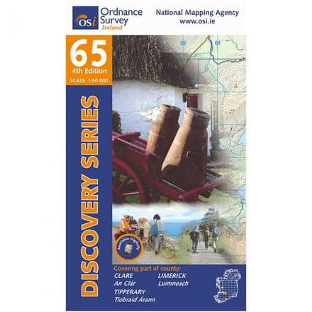 Ordnance Survey Ireland 1:50,000 - Map 65 - Clare / Limerick / Tipperary