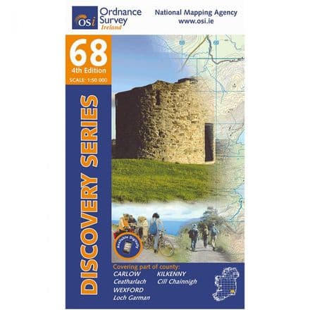 Ordnance Survey Ireland 1:50,000 - Map 68 - Carlow / Kilkenny / Wexford