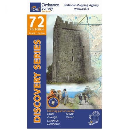 Ordnance Survey Ireland 1:50,000 - Map 72 - Kerry / Cork / Limerick