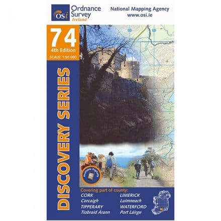 Ordnance Survey Ireland 1:50,000 - Map 74 - Cork / Limerick / Tipperary / Waterford