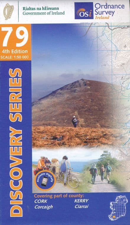 Ordnance Survey Ireland 1:50,000 - Map 79 - Cork (Macroom) / Kerry