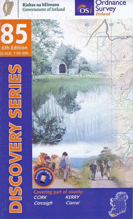 Ordnance Survey Ireland 1:50,000 - Map 85 - Cork (Bantry) / Kerry