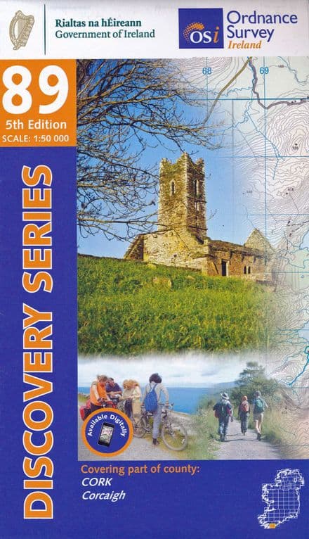 Ordnance Survey Ireland 1:50,000 - Map 89 - Cork (Skibbereen)