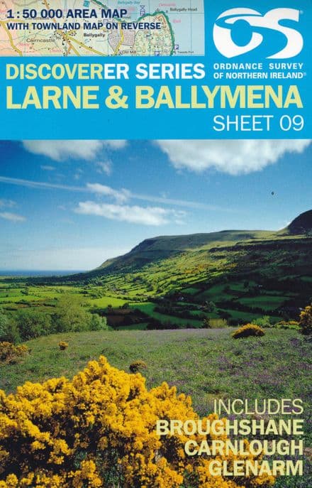 Ordnance Survey Northern Ireland 1:50,000 - Map 09 - Larne