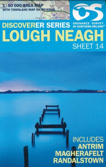 Ordnance Survey Northern Ireland 1:50,000 - Map 14 - Lough Neagh (Antrim,Magherafelt)