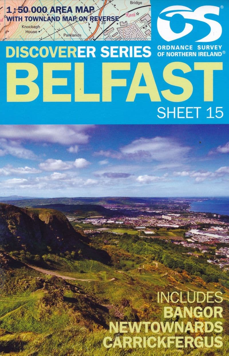 Ordnance Survey Northern Ireland 1:50,000 - Map 15 - Belfast