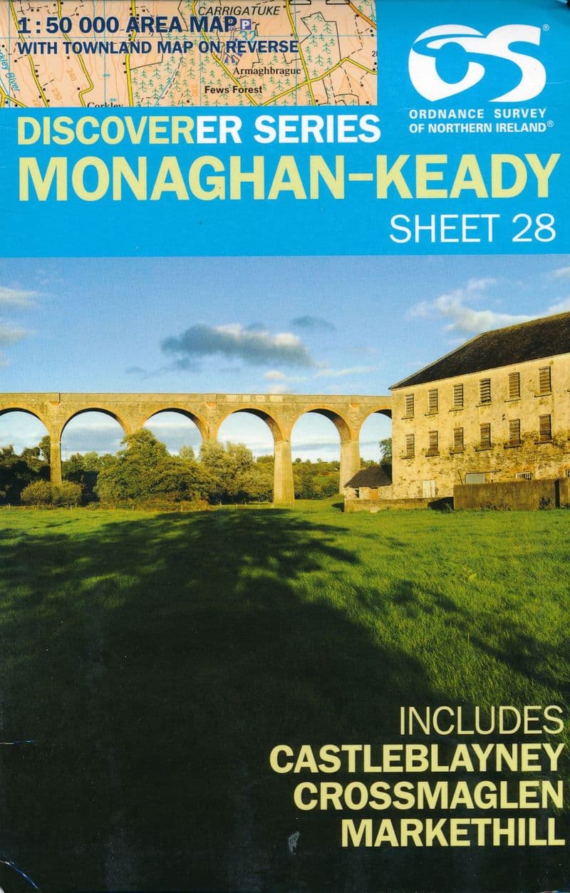 Ordnance Survey Northern Ireland 1:50,000 - Map 28 - Monaghan-Keady (Castleblayney)