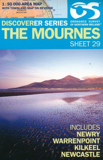 Ordnance Survey Northern Ireland 1:50,000 - Map 29 - The Mournes
