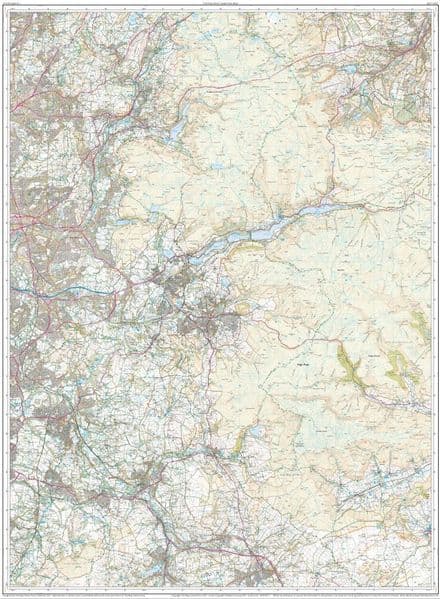 Ordnance Survey OL 1 The Peak District - WEST Sheet FLAT