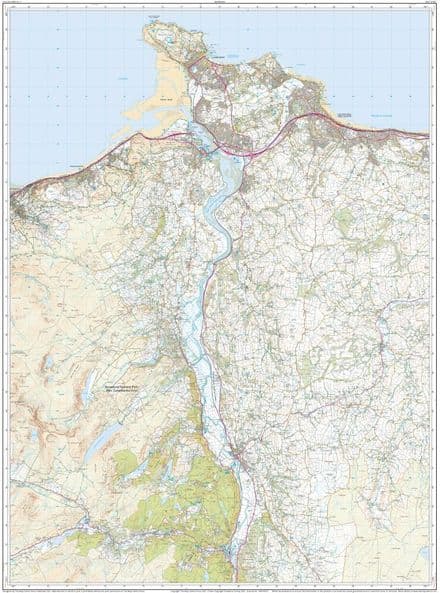 Ordnance Survey OL 17 Snowdon & Conwy Valley - East Side FLAT