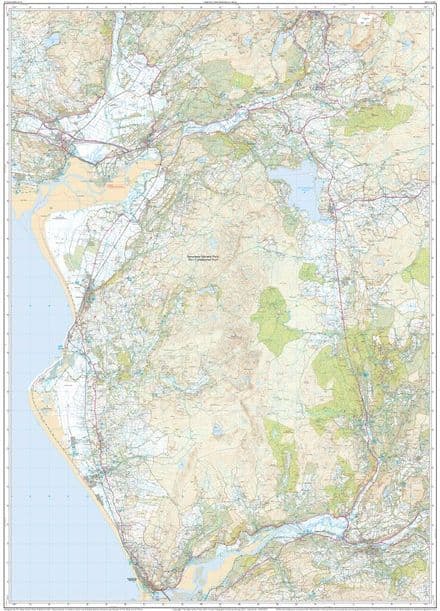 Ordnance Survey OL 18 Harlech, Porthmadog & Y Bala - West Side FLAT