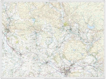 Ordnance Survey OL 2 Yorkshire Dales SOUTH Sheet FLAT