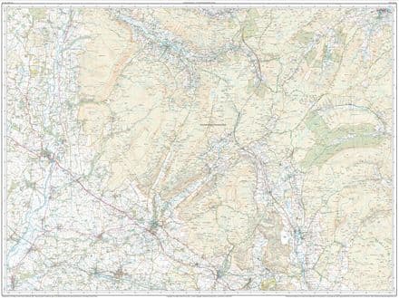 Ordnance Survey OL 2 Yorkshire Dales WEST Sheet FLAT
