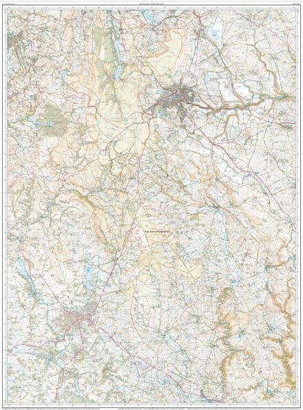 Ordnance Survey OL 24 The Peak District - White Peak Area - West Side FLAT