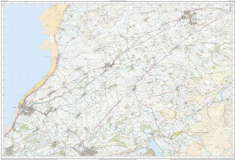 Ordnance Survey OL 4 English Lakes - North West - NORTH Sheet FLAT