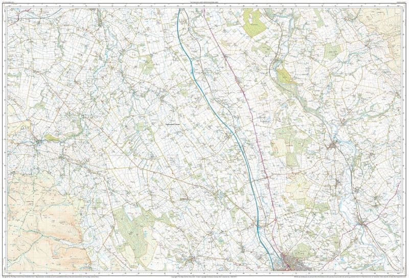 Ordnance Survey OL 5 English Lakes - North East - NORTH Sheet FLAT