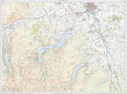 Ordnance Survey OL 5 English Lakes - North East - SOUTH Sheet FLAT
