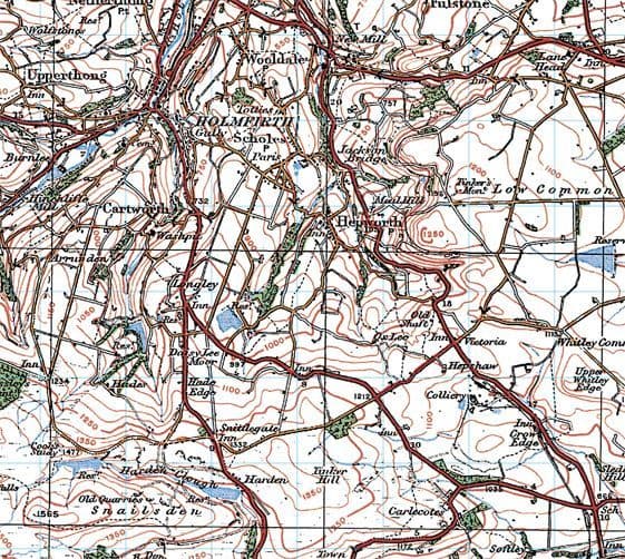 Ordnance Survey One Inch Map - Popular Edition 1919 -1926 at 1 50 000