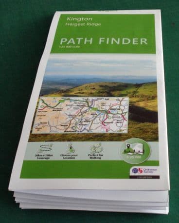 Ordnance Survey Path Finder 1:25,000 - Folded