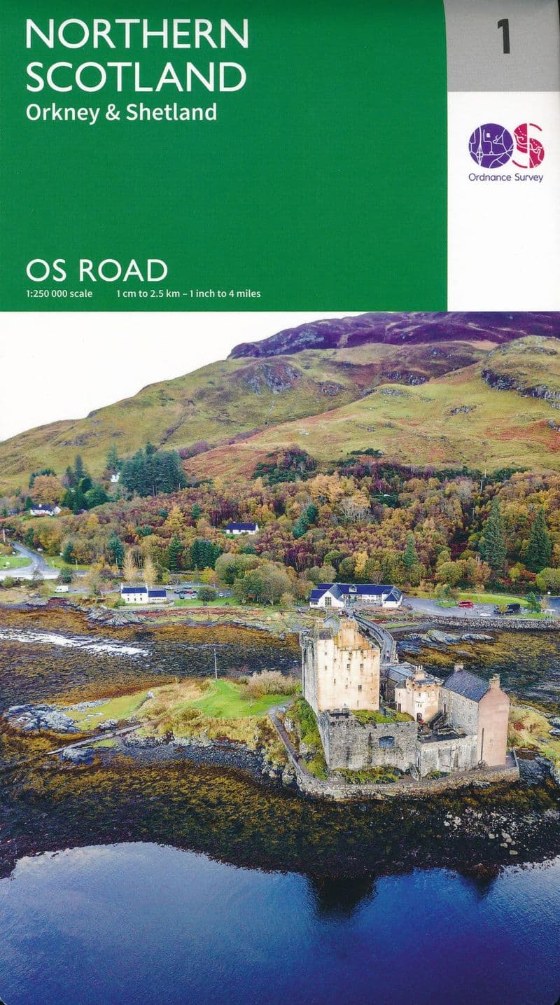 Ordnance Survey Road Map 1 - Northern Scotland