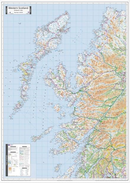 Ordnance Survey Road Map 2 - Western Scotland & The Western  Isles - Wall Map - 2026